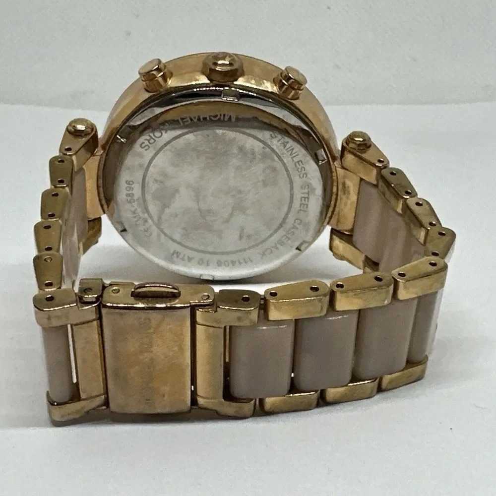Michael Kors Parker MK5896 Women Rose Gold Analog Dial Quartz Wrist Watch NUL45